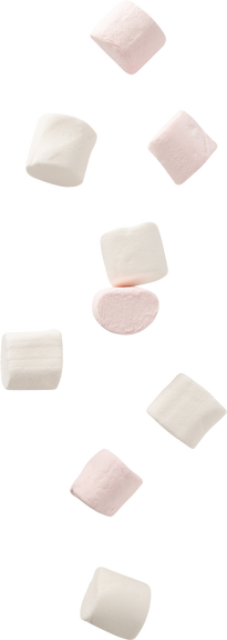 Marshmallow Falling Illustration