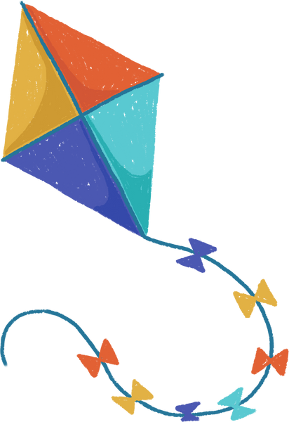 Hand-drawn Kids Kite