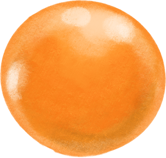 Bubble gum ball digital paint illustartion hand drawing