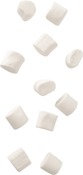 Marshmallow Falling Illustration