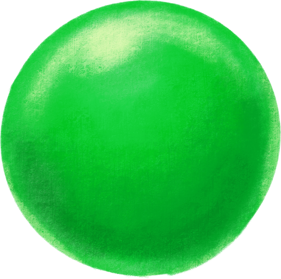 Bubble gum ball digital paint illustartion hand drawing